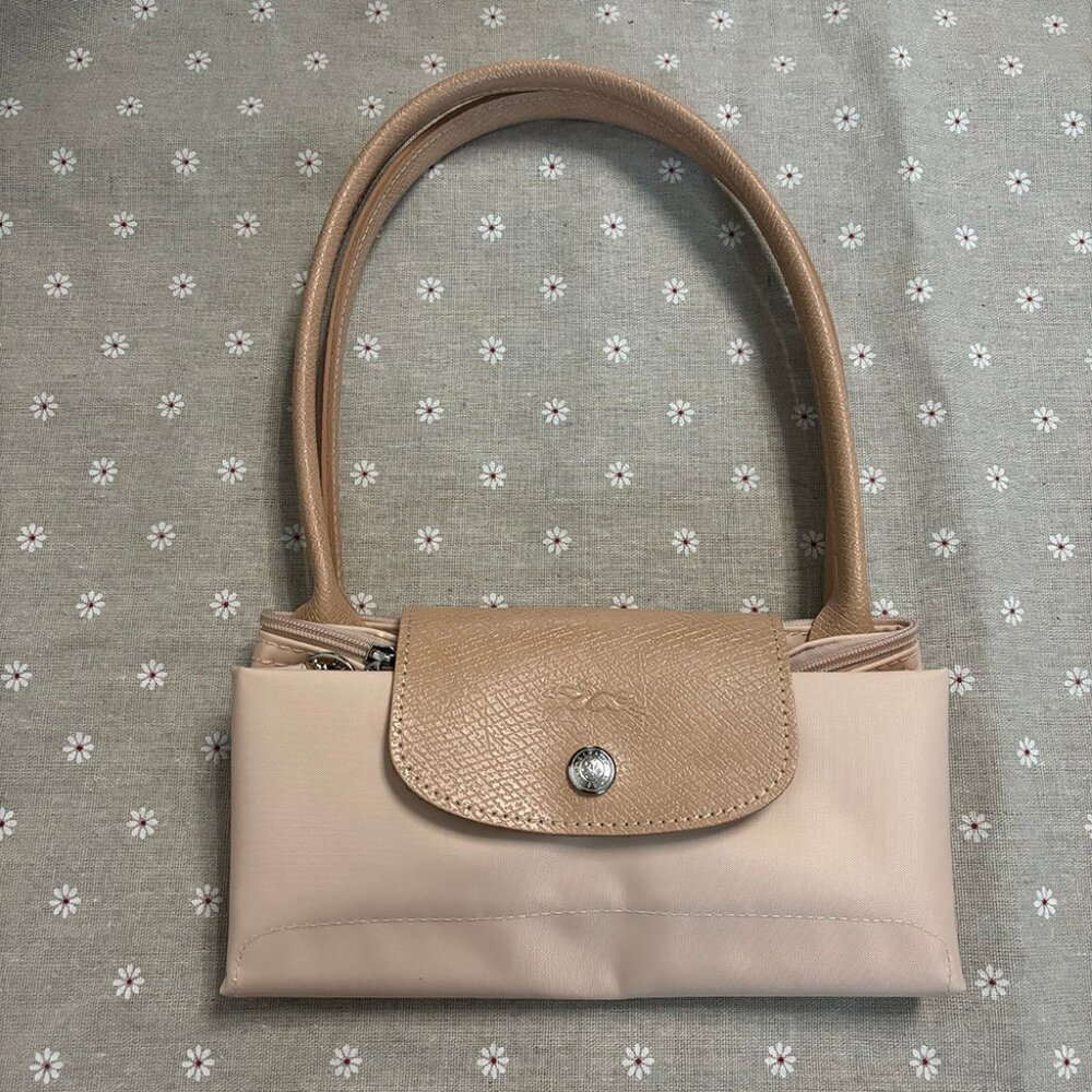 Longchamp Le Pliage Tote Large Bag Foldable Nude